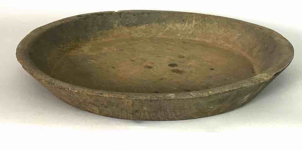 Vintage Fipa Round Wooden Tray Sculpture - Tanzania