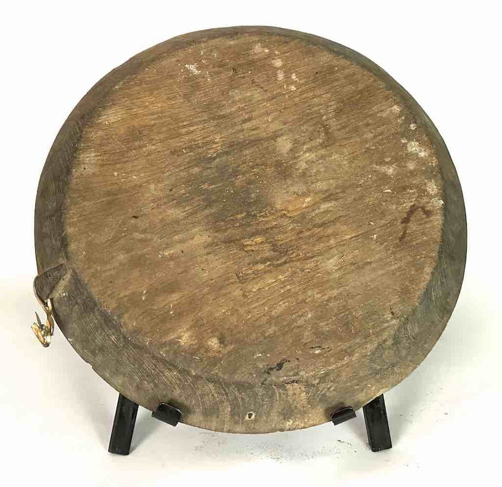Vintage Fipa Round Wooden Tray Sculpture - Tanzania