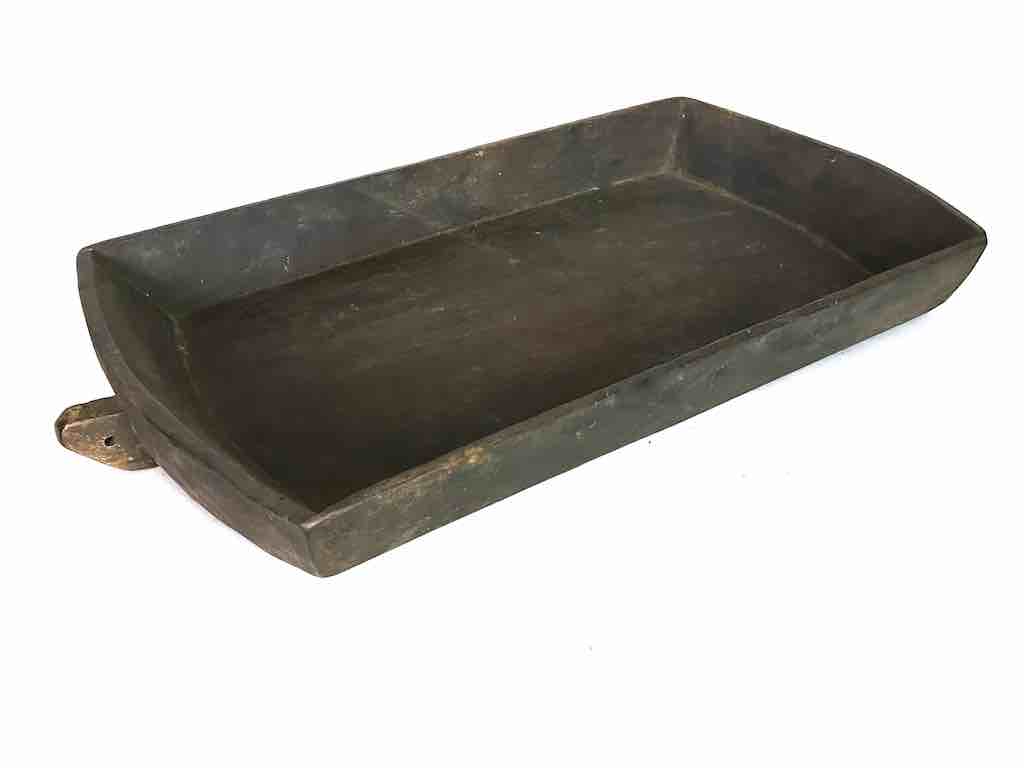Vintage Fipa Rectangular Wooden Tray Sculpture - Tanzania