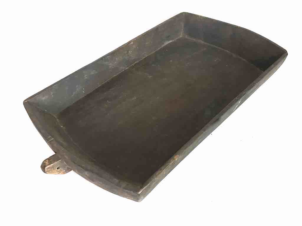 Vintage Fipa Rectangular Wooden Tray Sculpture - Tanzania