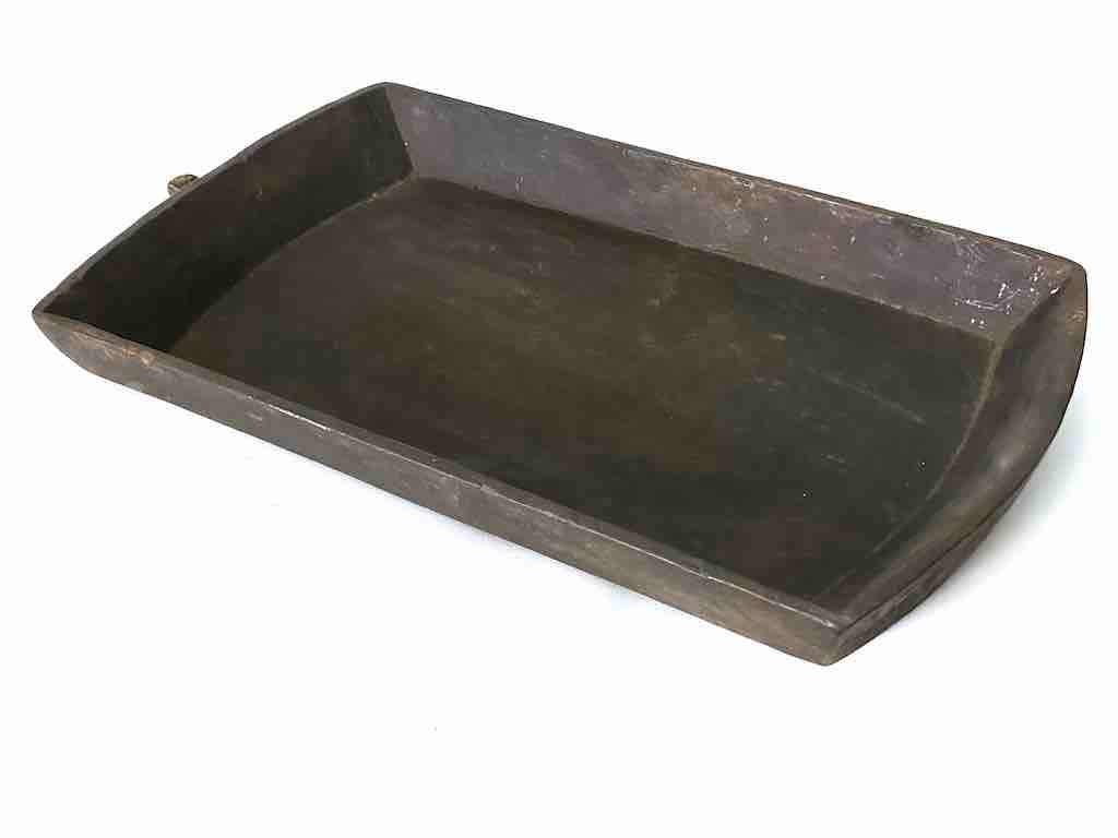 Vintage Fipa Rectangular Wooden Tray Sculpture - Tanzania
