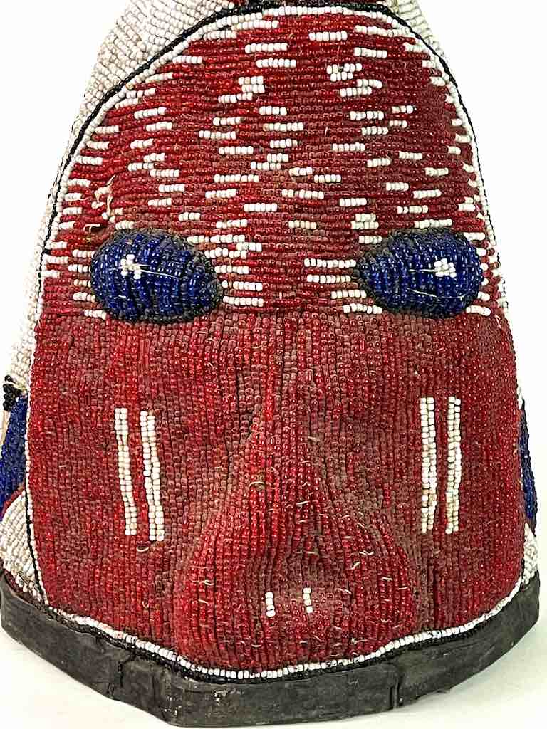 Yoruba Vintage Ritual African Beaded Headdress - Nigeria
