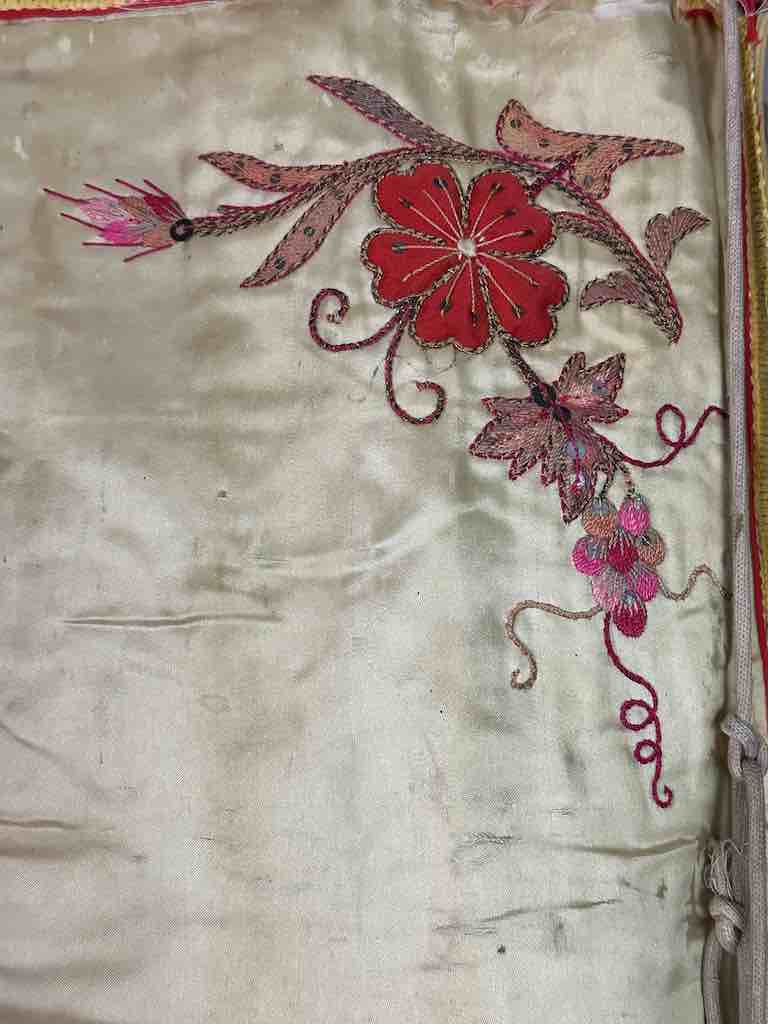 Antique Vietnamese Catholic Saint Joseph Banner Authentic Ecclesiastical Cloth