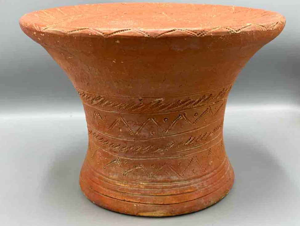 Djenne-Djeno Vintage Pottery Stool - Mali