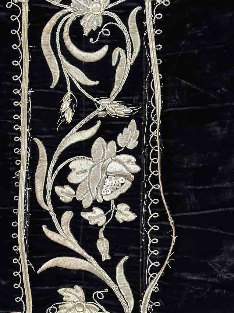 Antique Vietnamese Catholic Nurturing Bird Cross Design Chasuble Authentic Ecclesiastical Garment