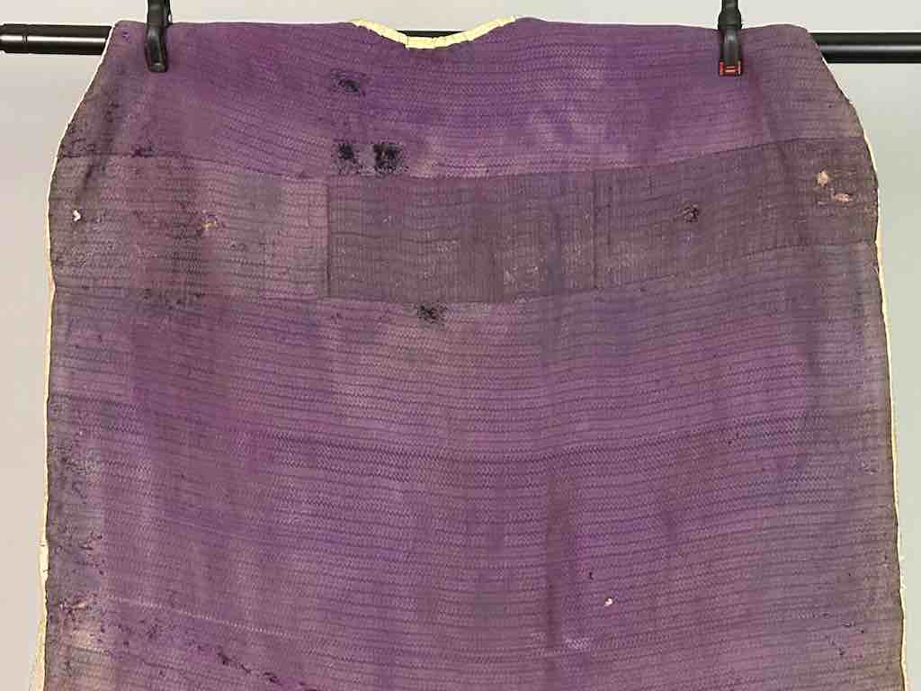 Antique Vietnamese Catholic Nurturing Bird Cross Design Chasuble Authentic Ecclesiastical Garment