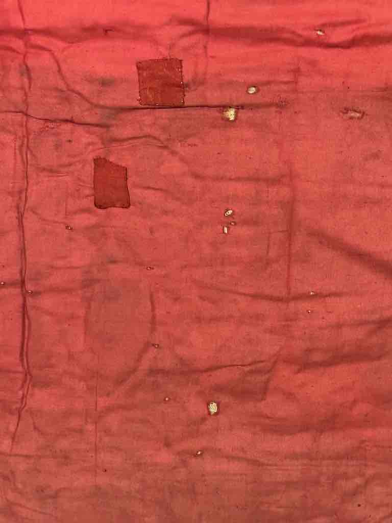 Antique Vietnamese Catholic IHS Cross Design Chasuble Authentic Ecclesiastical Cloth