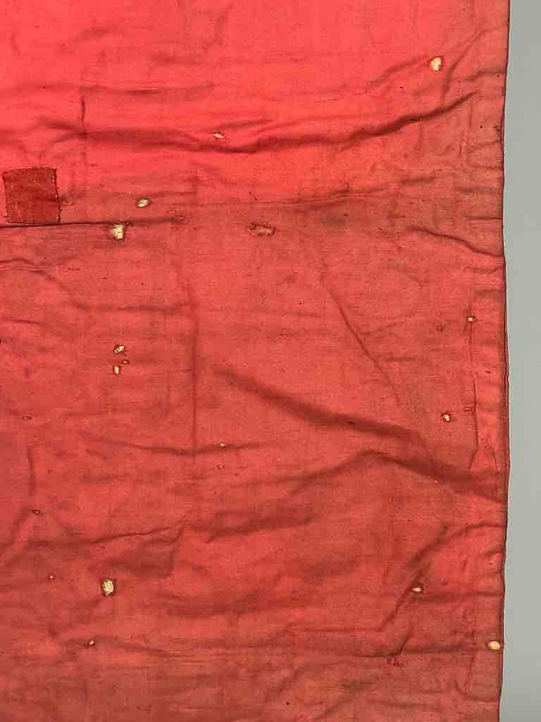 Antique Vietnamese Catholic IHS Cross Design Chasuble Authentic Ecclesiastical Cloth