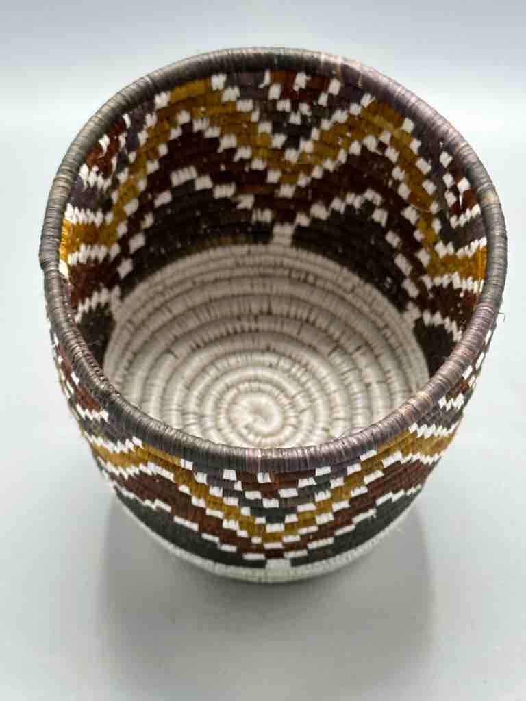 Batwa Deep Cylinder Raffia Basket