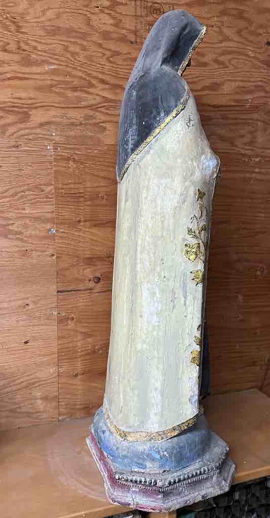 Very Large Antique Vietnamese Catholic Saint Figure St. Theresa of Avila