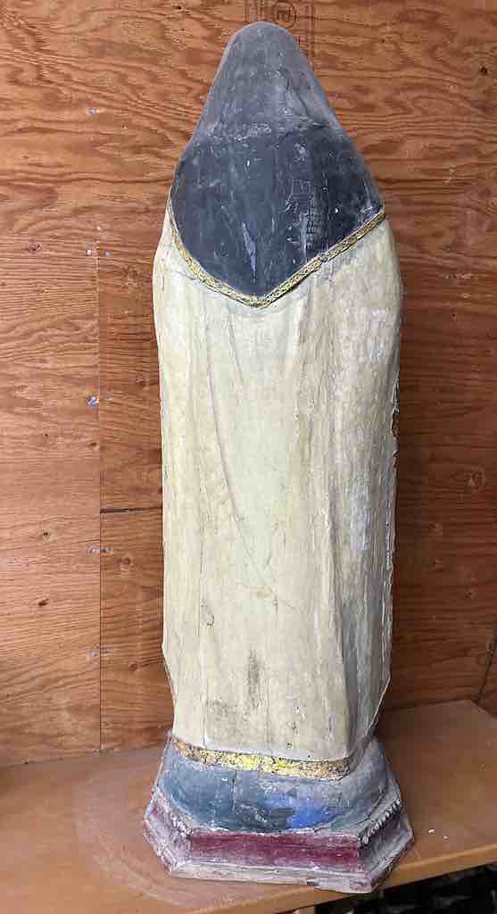 Very Large Antique Vietnamese Catholic Saint Figure St. Theresa of Avila