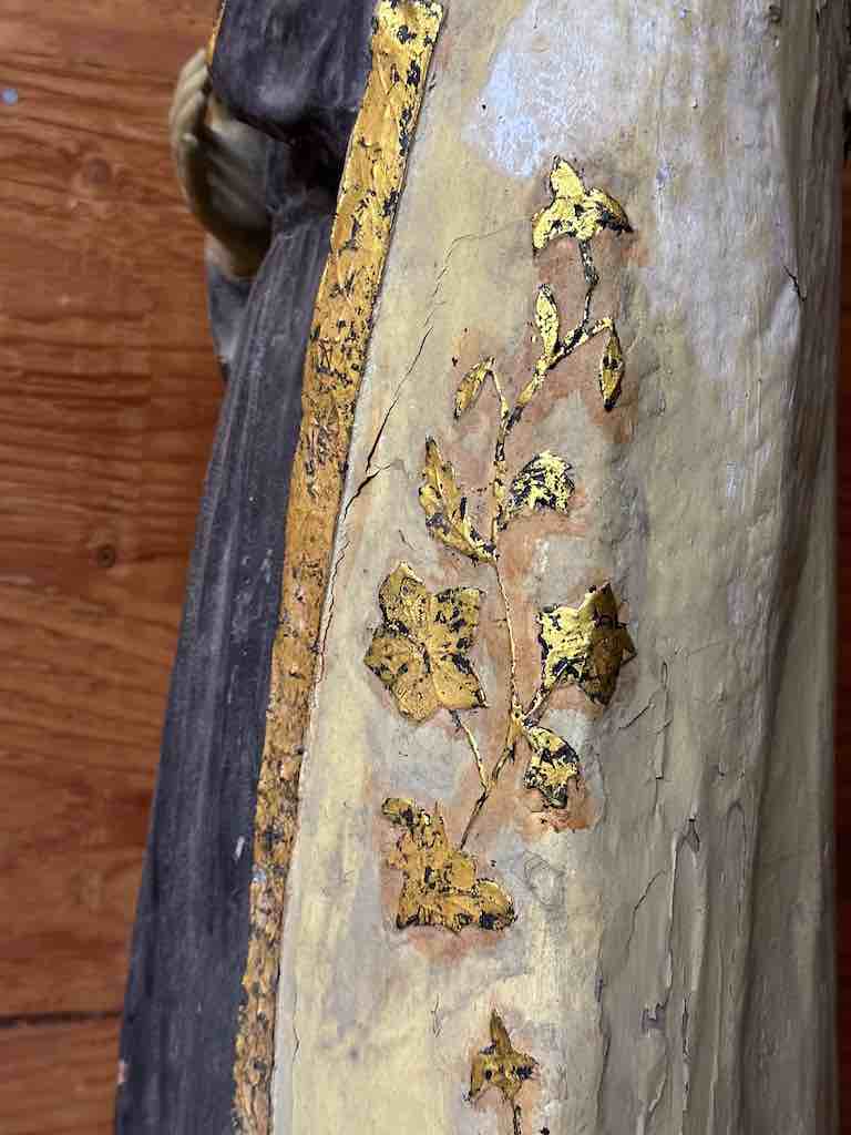 Very Large Antique Vietnamese Catholic Saint Figure St. Theresa of Avila