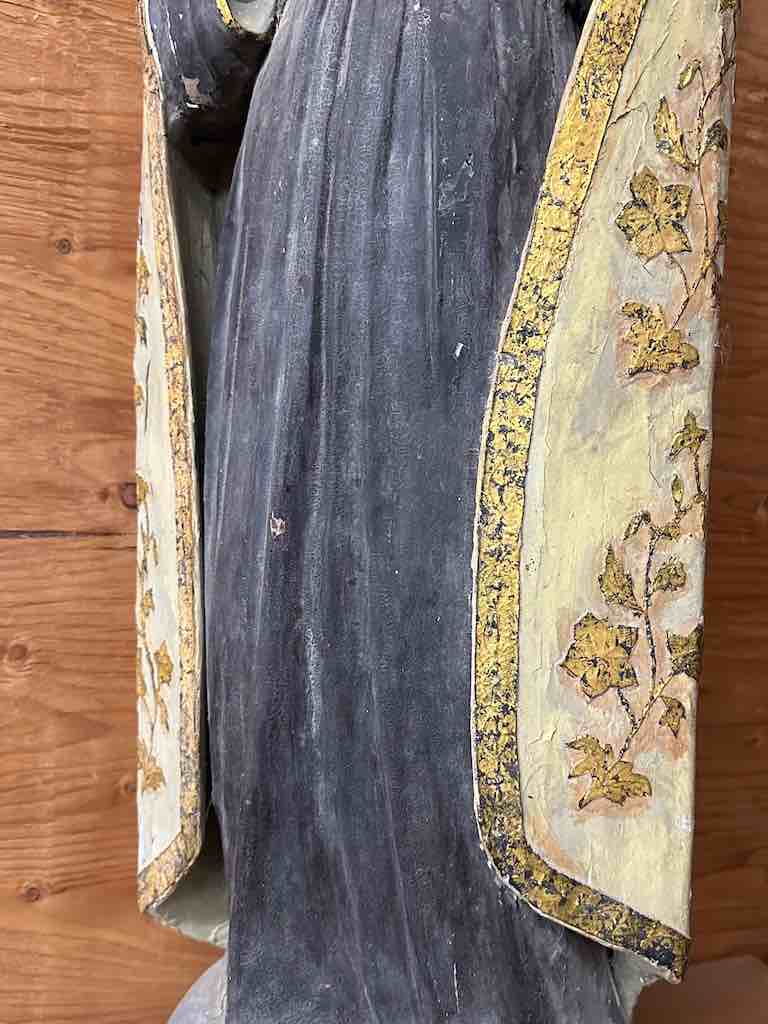 Very Large Antique Vietnamese Catholic Saint Figure St. Theresa of Avila