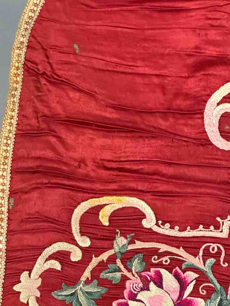 Antique Vietnamese Catholic Jesus Christ Design Chasuble Authentic Ecclesiastical Garment