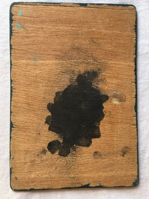 Original Small Beauty Salon Sign Painting on Wood from Benin