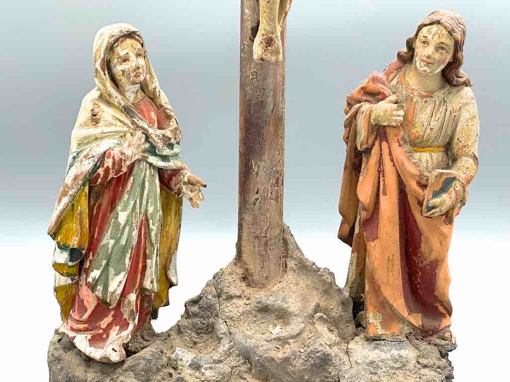 Antique French-Vietnamese Catholic Crucifix