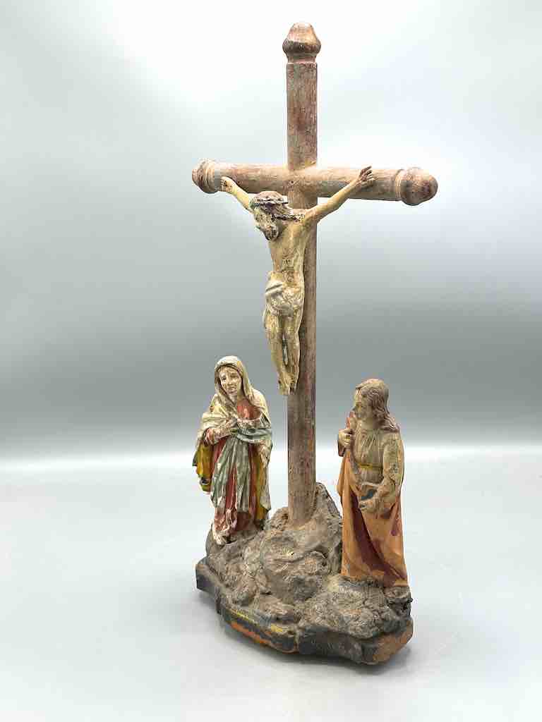 Antique French-Vietnamese Catholic Crucifix