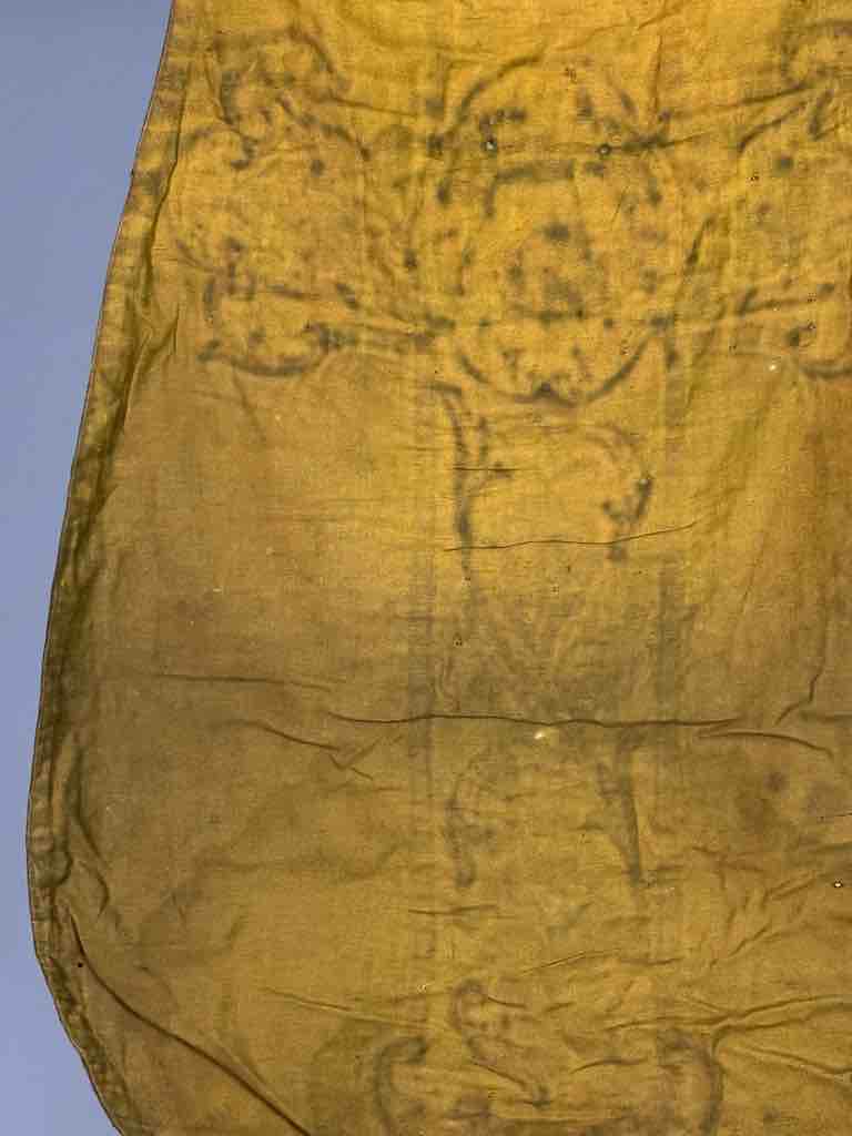 Antique Vietnamese Catholic Nurturing Bird Cross Design Chasuble Authentic Ecclesiastical Garment
