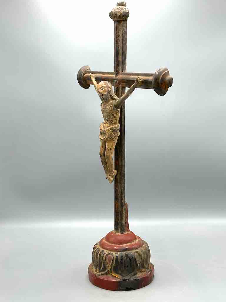 Antique French-Vietnamese Catholic Crucifix