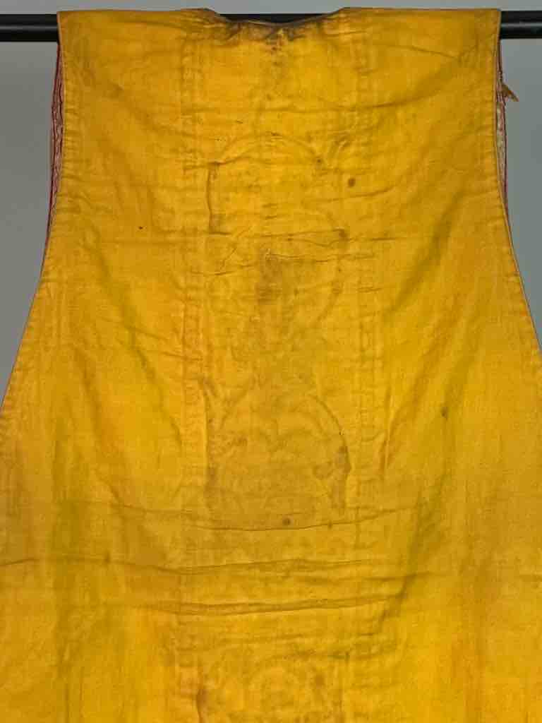 Antique Vietnamese Catholic Nurturing Bird Cross Design Chasuble Authentic Ecclesiastical Garment