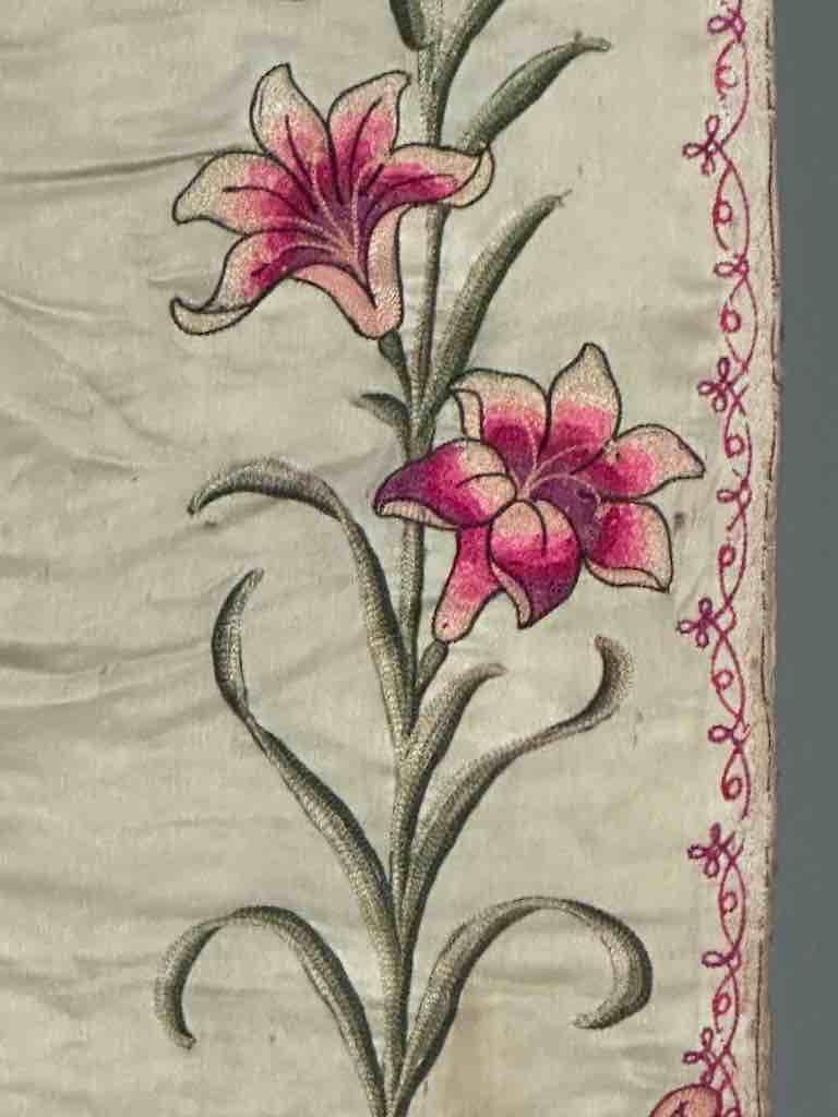 Antique Vietnamese Catholic Saint Joseph Banner Authentic Ecclesiastical Cloth