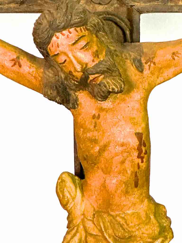 A very Large Antique French-Vietnamese Catholic Crucifix