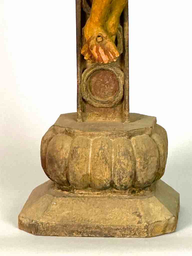 A very Large Antique French-Vietnamese Catholic Crucifix