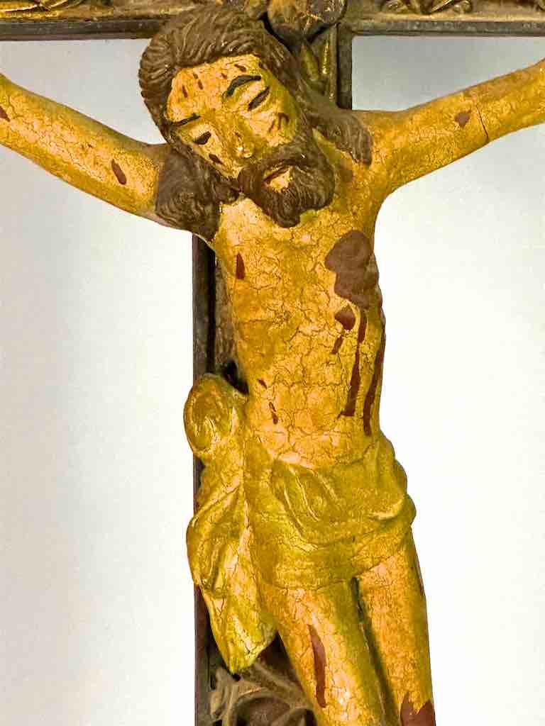 A very Large Antique French-Vietnamese Catholic Crucifix