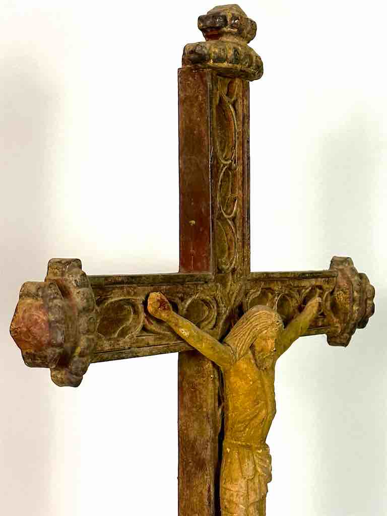 Antique French-Vietnamese Catholic Crucifix