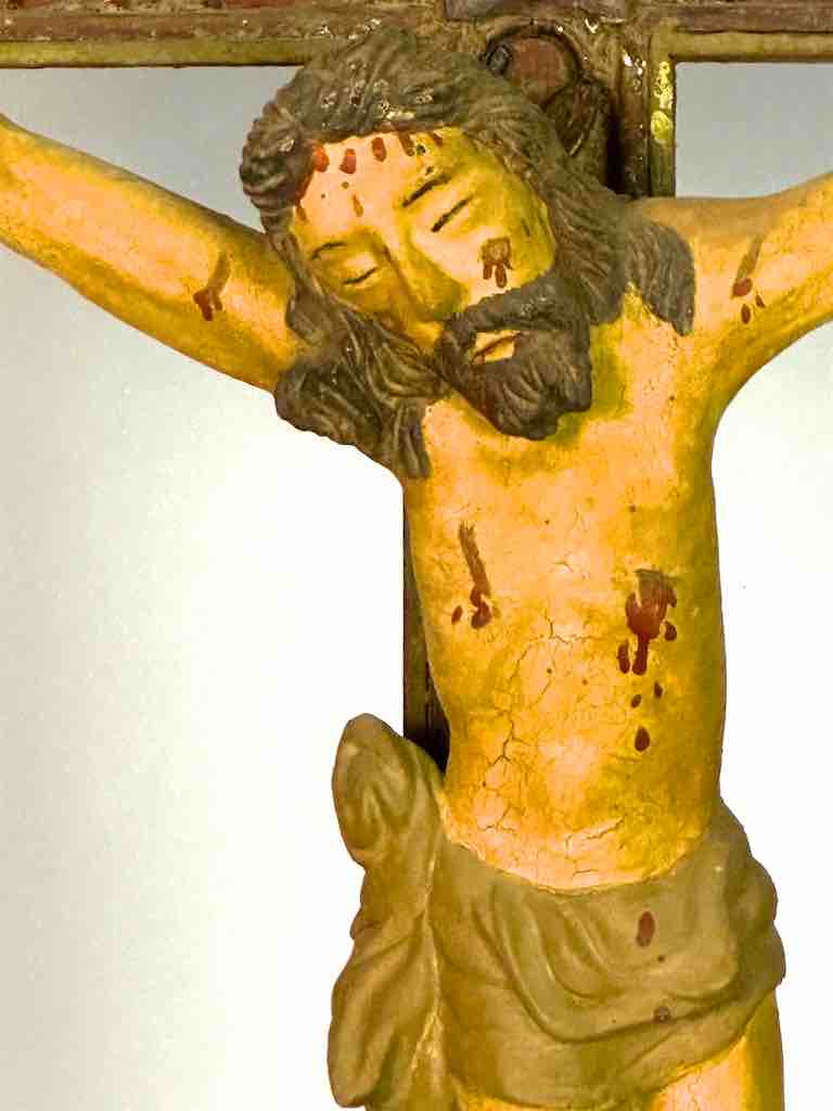 A very Large Antique French-Vietnamese Catholic Crucifix