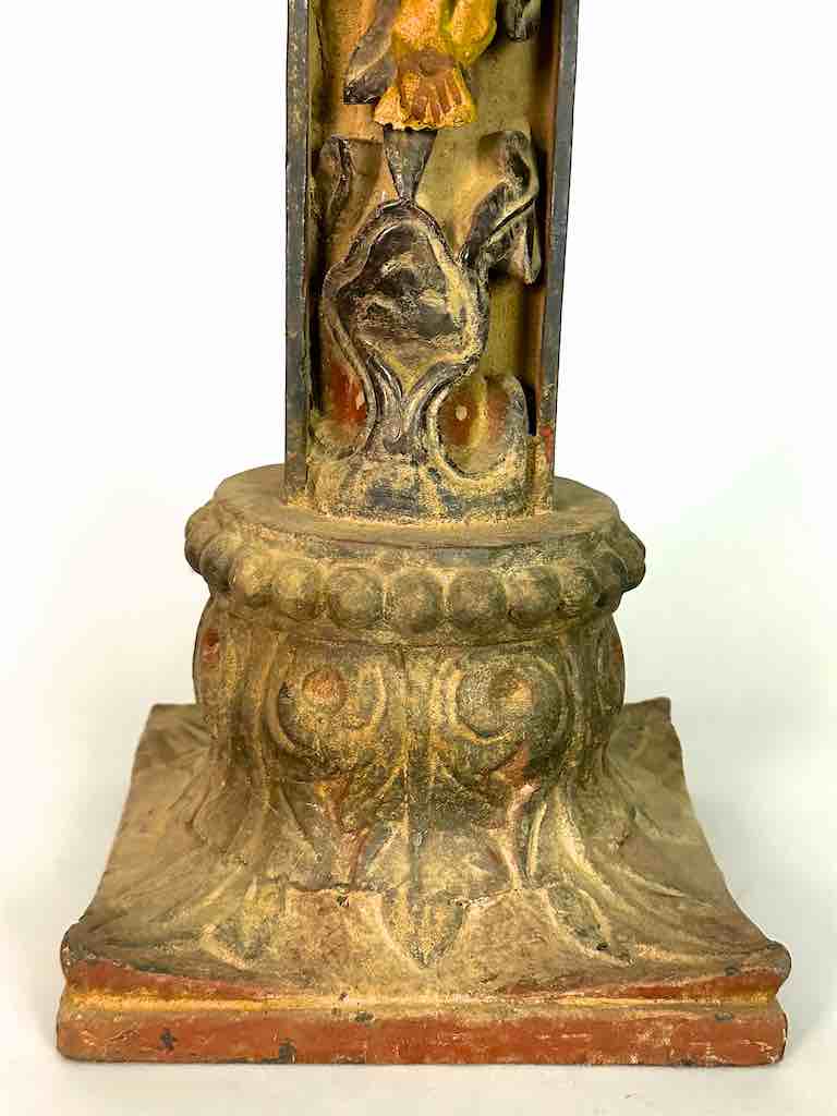 A very Large Antique French-Vietnamese Catholic Crucifix