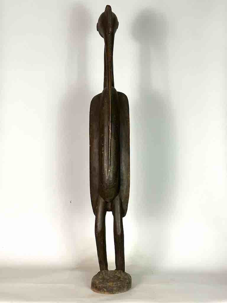 Senufo Tall Contemporary Hornbill Statue | 53" - Ivory Coast