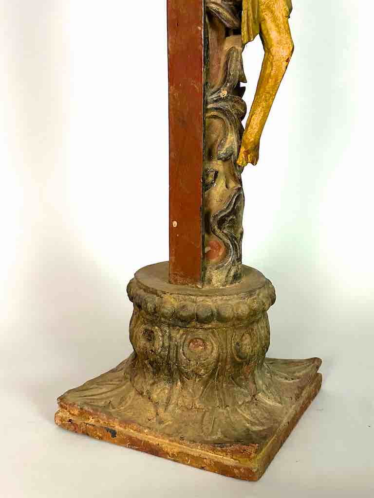 A very Large Antique French-Vietnamese Catholic Crucifix