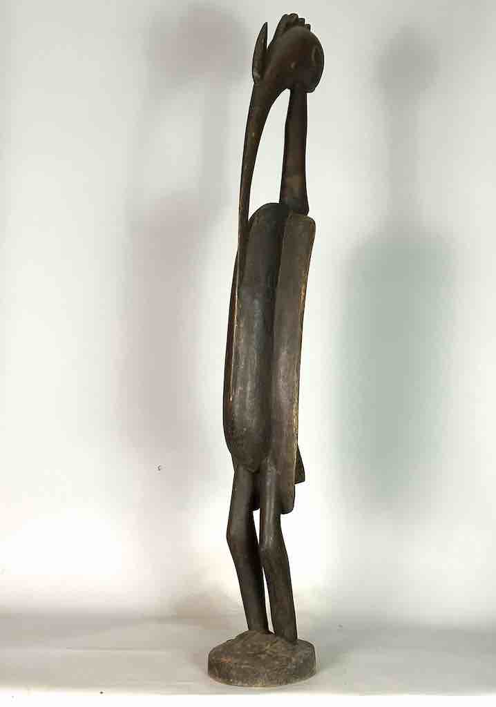 Senufo Tall Contemporary Hornbill Statue | 53" - Ivory Coast