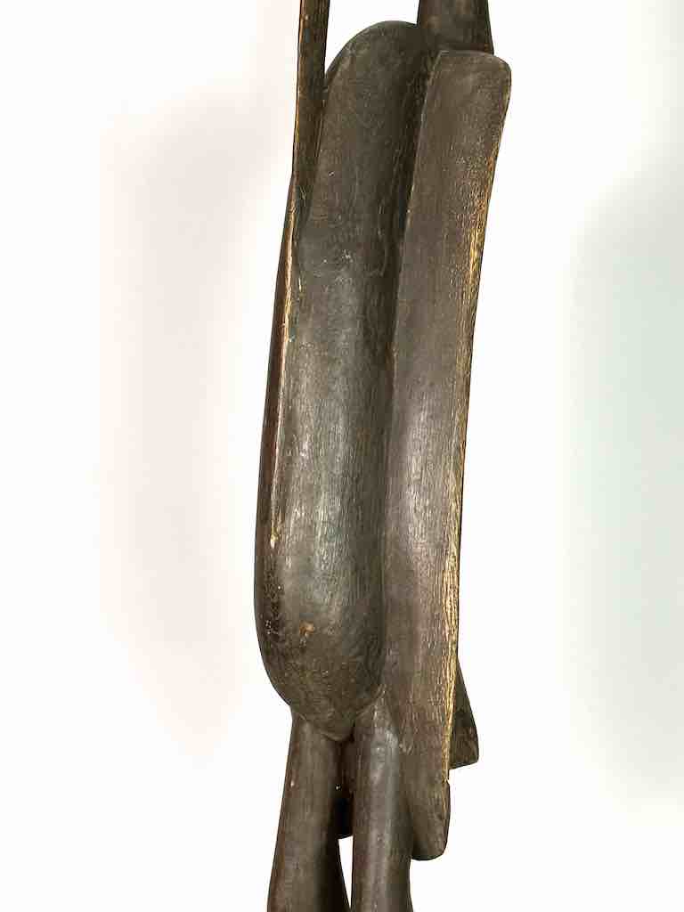 Senufo Tall Contemporary Hornbill Statue | 53" - Ivory Coast