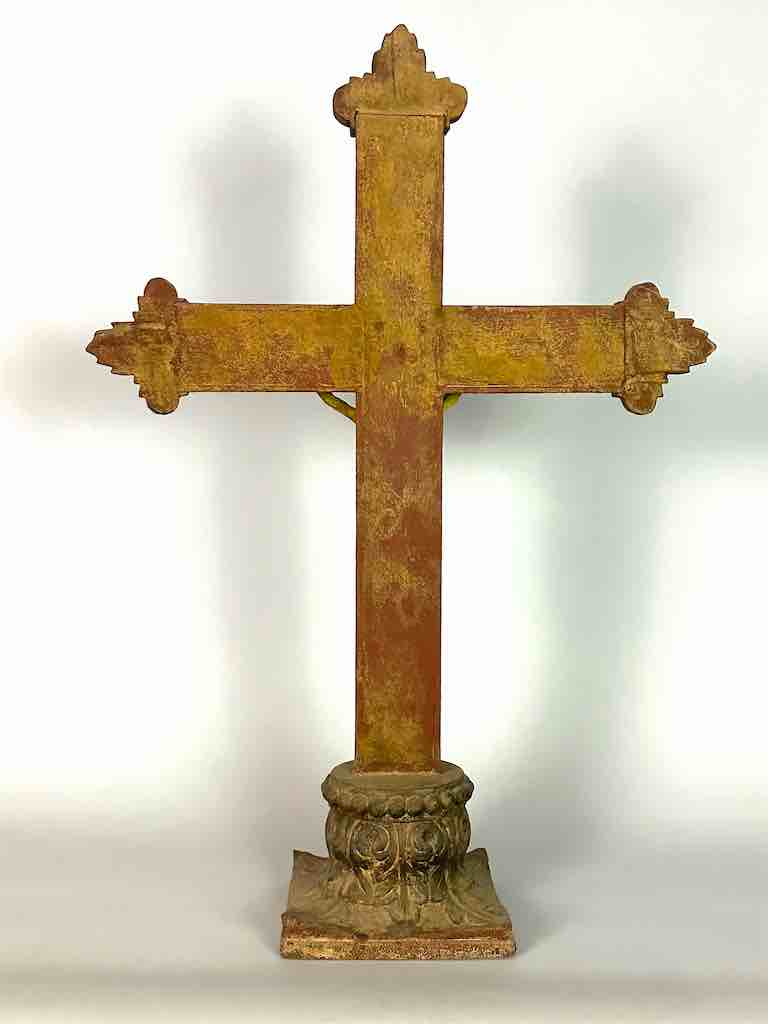 A very Large Antique French-Vietnamese Catholic Crucifix