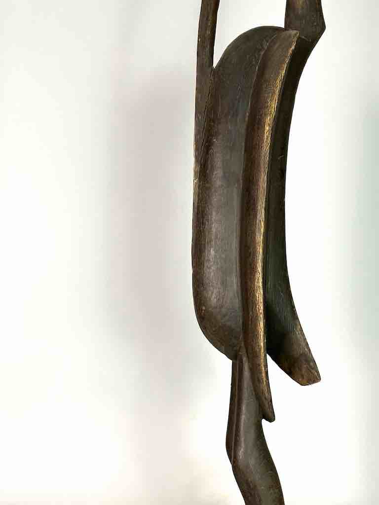 Senufo Tall Contemporary Hornbill Statue | 53" - Ivory Coast