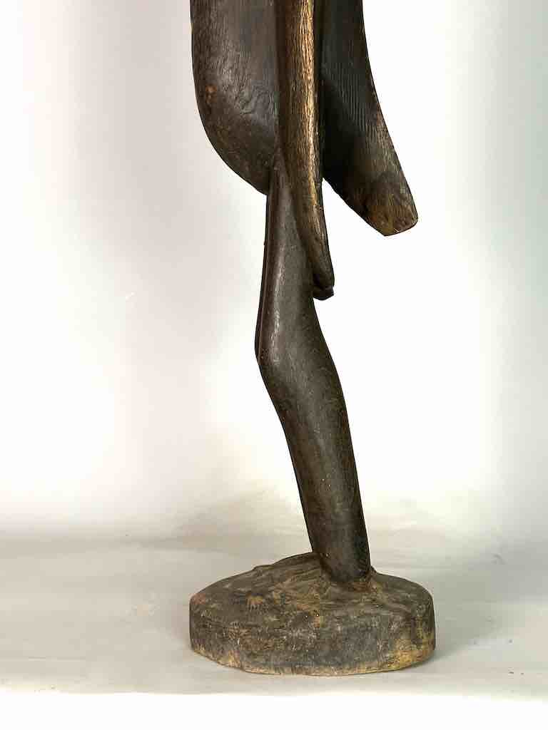 Senufo Tall Contemporary Hornbill Statue | 53" - Ivory Coast