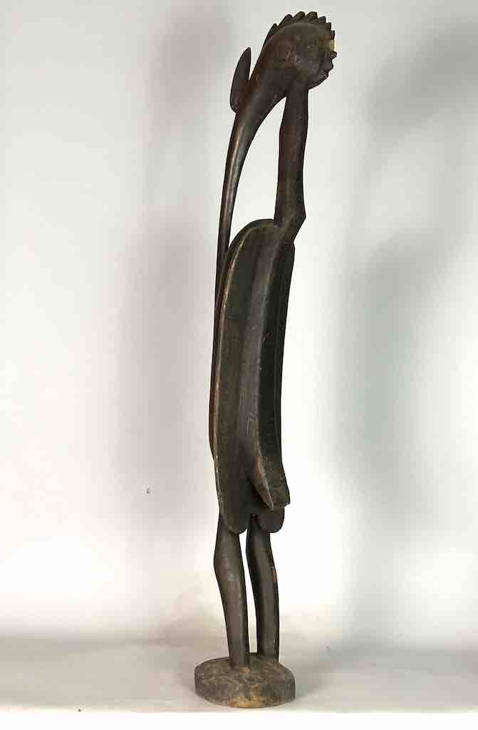 Senufo Tall Contemporary Hornbill Statue | 53" - Ivory Coast