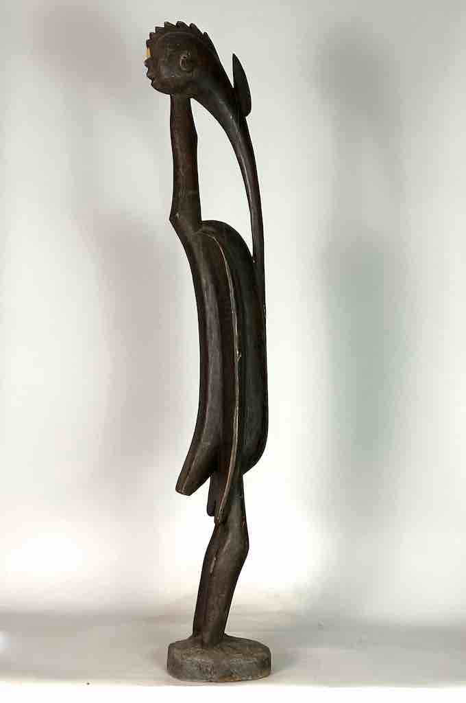 Senufo Tall Contemporary Hornbill Statue | 53" - Ivory Coast