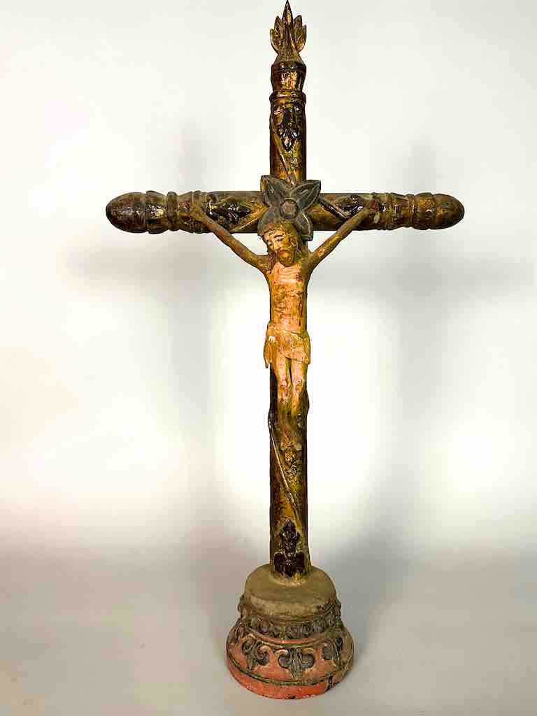 Antique French-Vietnamese Catholic Crucifix