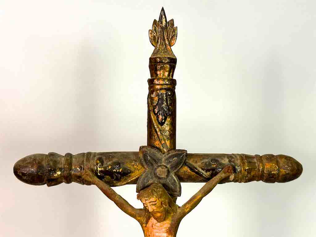 Antique French-Vietnamese Catholic Crucifix
