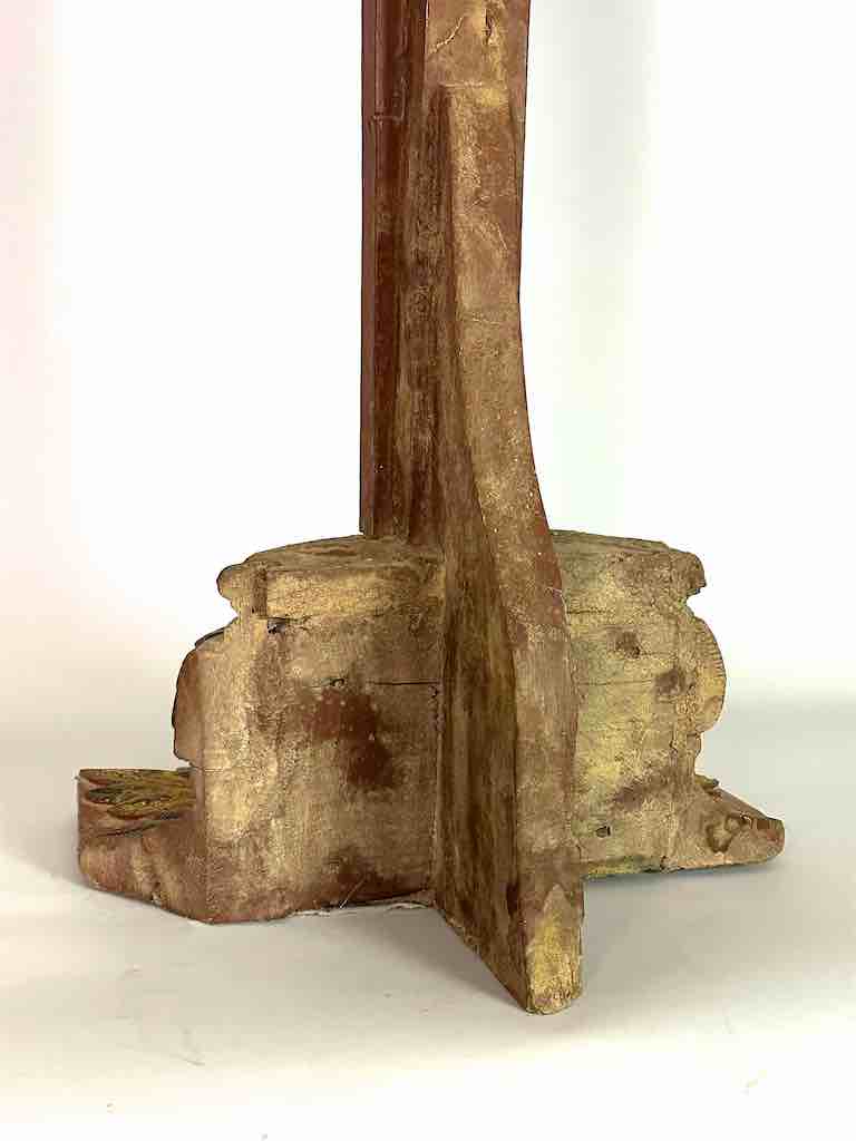 A very Large Antique French-Vietnamese Catholic Crucifix