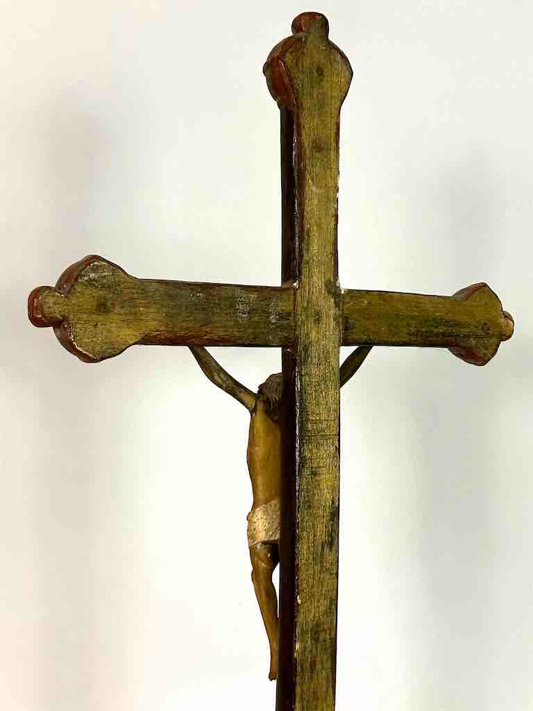 A very Large Antique French-Vietnamese Catholic Crucifix