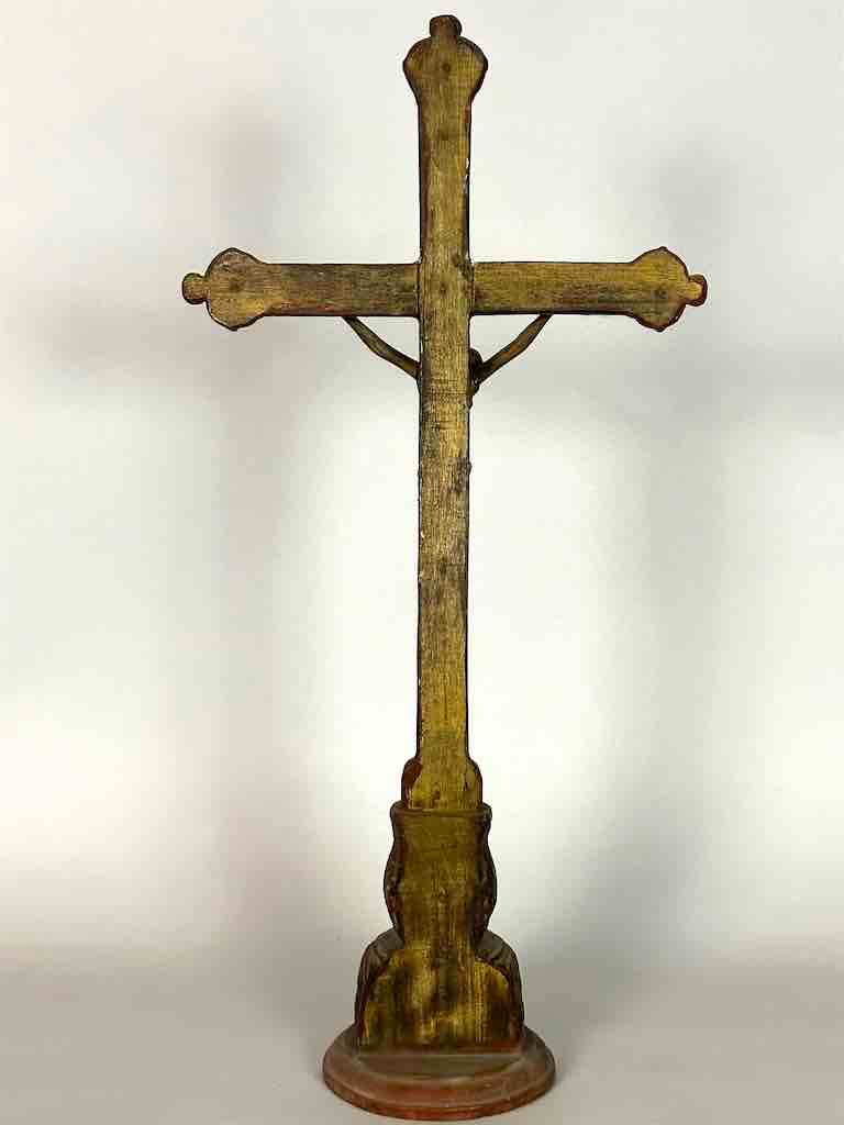 A very Large Antique French-Vietnamese Catholic Crucifix