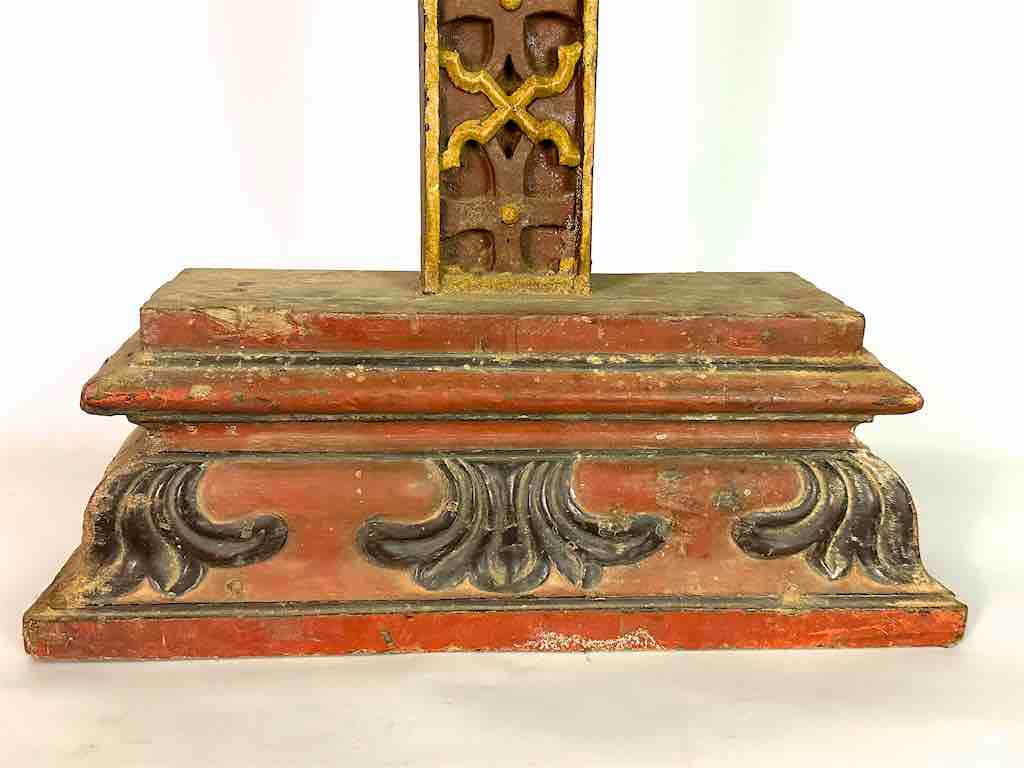 A very Large Antique French-Vietnamese Catholic Crucifix