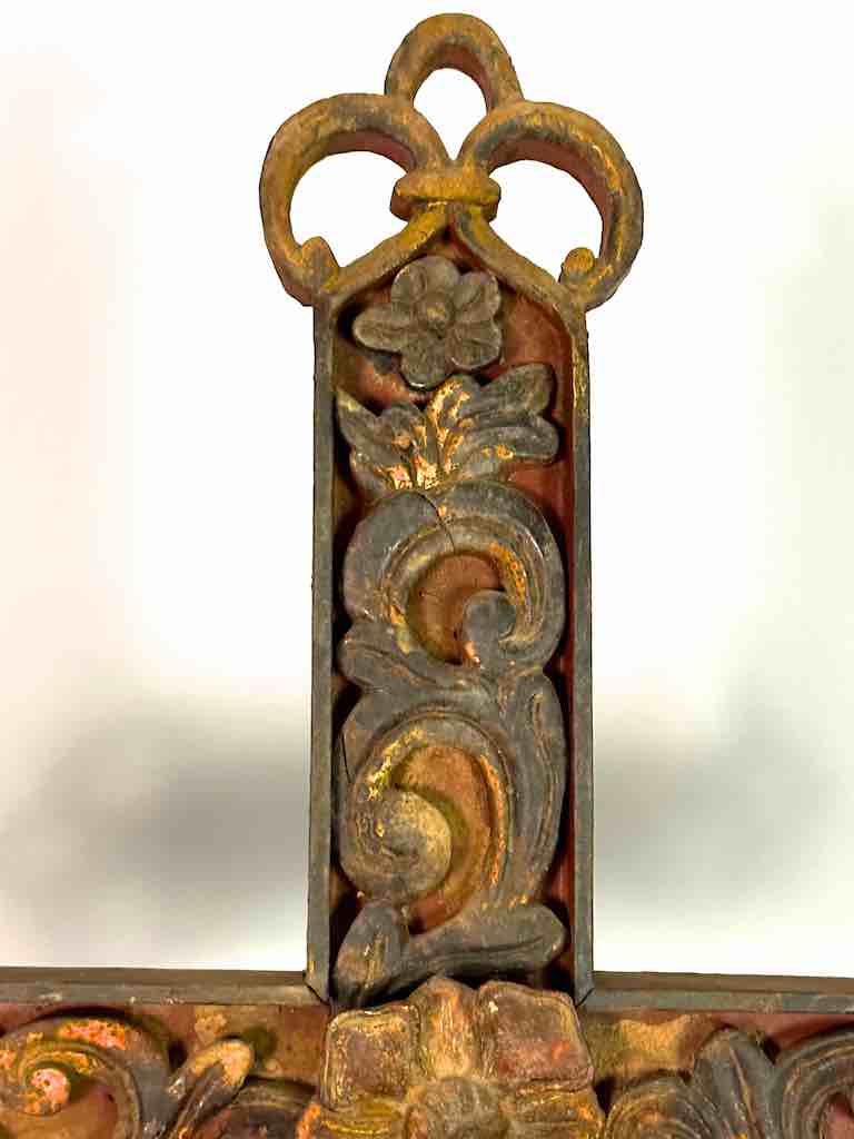 A very Large Antique French-Vietnamese Catholic Crucifix