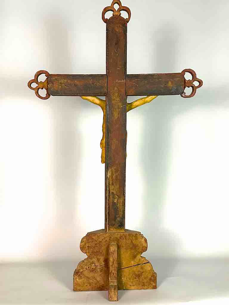 A very Large Antique French-Vietnamese Catholic Crucifix