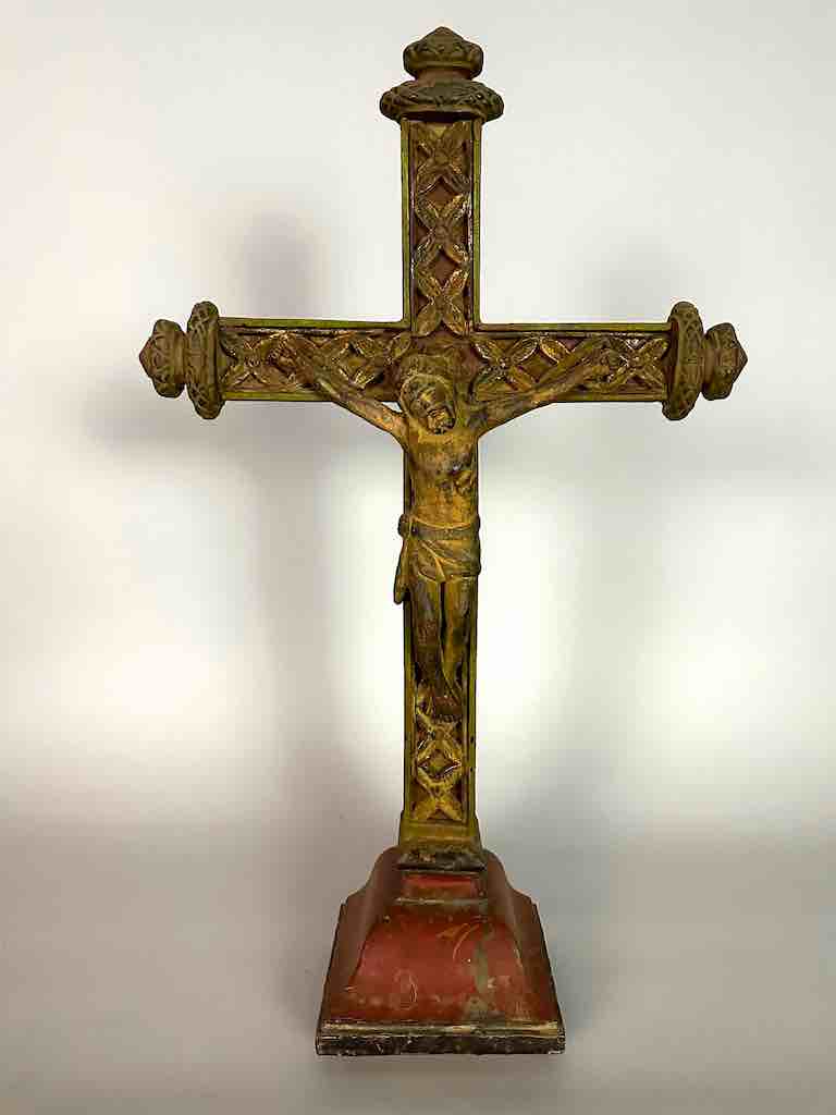 Antique French-Vietnamese Catholic Crucifix
