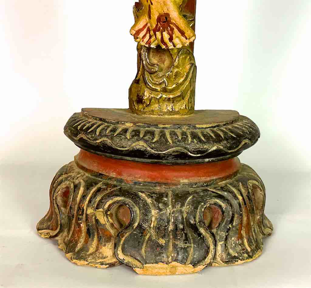 A very Large Antique French-Vietnamese Catholic Crucifix